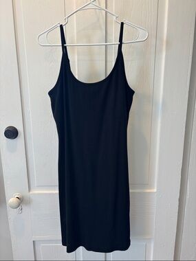 Old Navy Black Mini Slip Dress with Thin Straps
